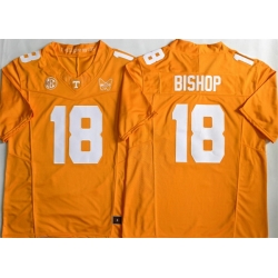 Men Tennessee Volunteers  18 Desean Bishop Orange 2026 F U S E  Stitched Jersey