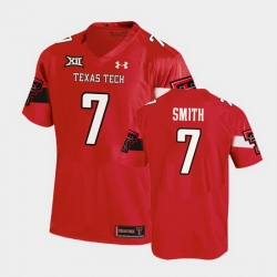 Men Texas Tech Red Raiders Donovan Smith Replica Red Football Team Jersey