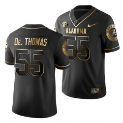 Alabama Crimson Tide Derrick Thomas Black Golden Edition Men'S Jersey