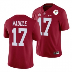 Alabama Crimson Tide Jaylen Waddle Crimson 2021 Rose Bowl College Football Jersey