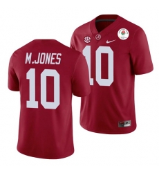 Alabama Crimson Tide Mac Jones Crimson 2021 Rose Bowl College Football Jersey