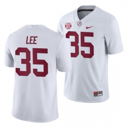 NCAA Football Alabama Crimson Tide Shane Lee White 2019 Away Game Jersey