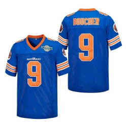 Men The Waterboy Jersey Bourbon Bowl Bobby Boucher 9 blue