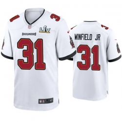 Men Antoine Winfield Jr. Buccaneers White Super Bowl Lv Game Jersey