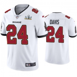 Men Carlton Davis Buccaneers White Super Bowl Lv Vapor Limited Jersey