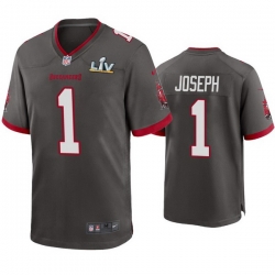 Men Greg Joseph Buccaneers Pewter Super Bowl Lv Game Jersey