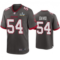 Men Lavonte David Buccaneers Pewter Super Bowl Lv Game Jersey