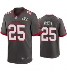 Men Lesean Mccoy Buccaneers Pewter Super Bowl Lv Game Jersey