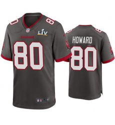 Men O.J. Howard Buccaneers Pewter Super Bowl Lv Game Jersey