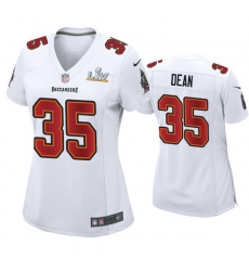 Women Jamel Dean Buccaneers White Super Bowl Lv Game Fashion Jersey