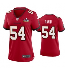 Women Lavonte David Buccaneers Red Super Bowl Lv Game Jersey