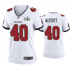 Women Mike Alstott Buccaneers White Super Bowl Lv Game Jersey