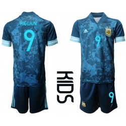 Kids Argentina Short Soccer Jerseys 013