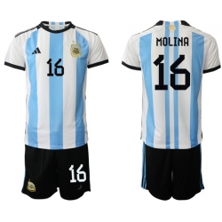 Men FIFA 2022 Argentina Soccer Jersey 034