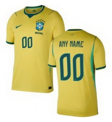 Youth 00 Brazil National Team Custom 2026 Home Jersey 2