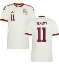 Youth 11 Spain Yeremy Pino World Cup 2026 Away Replica Jersey   2