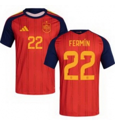 Youth 22 Spain Fermin Lopez World Cup 2026 Away Replica Jersey   1