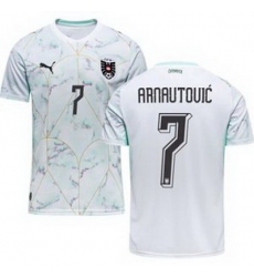 Men 7 Austria Marko Arnautovic World Cup Away Replica Jersey  2
