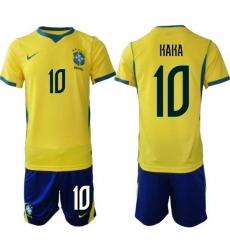 Men Brazil 2026 FIFA World Cup Yellow Home Soccer Jersey KAKA #10