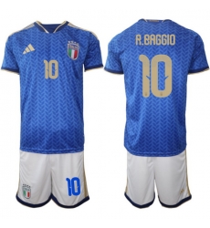 Italy 2026 FIFA World Cup Soccer Jersey Blue #10 R.BAGGIO