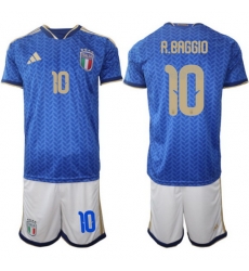 Italy Home Blue Soccer Jersey 0013