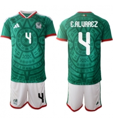 Mexicoa 2026 FIFA World Cup Soccer Jersey Green #4 E.ALVAREZ