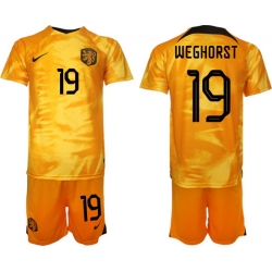 Men FIFA 2022 Netherlands Soccer Jersey 013