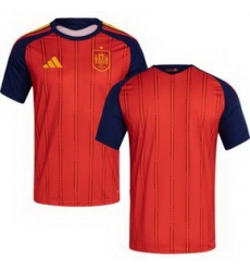Men 0 Spain Blank World Cup 2026 Away Replica Jersey   6