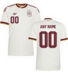 Men 00 Spain Custom World Cup 2026 Away Replica Jersey   1