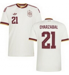 Men 21 Spain Mikel Oyarzabal World Cup 2026 Away Replica Jersey   2