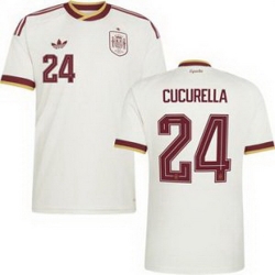 Men 24 Spain Marc Cucurella World Cup 2026 Away Replica Jersey   2