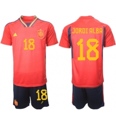 Men FIFA 2022 Spain Soccer Jersey 005