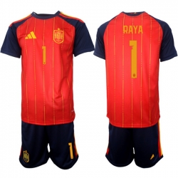 Spain 2026 FIFA World Cup Soccer Jersey Red #1 RAYA