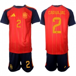 Spain 2026 FIFA World Cup Soccer Jersey Red #2 CARVAJAL