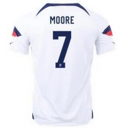 Men US 2022 FIFA Soccer Jersey White 019