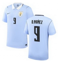 Men 9 Uruguay Darwin Nunez Away Replica Jersey World   1