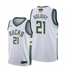 bucks jrue holiday white 2021 nba finals jersey