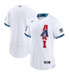 Men's Arizona Diamondbacks Blank Nike White 2021 MLB All-Star Game Authentic Jersey