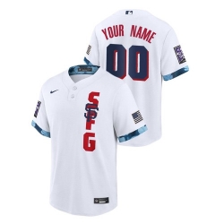 Men's San Francisco Giants Custom White 2021 MLB All-Star Game Jersey