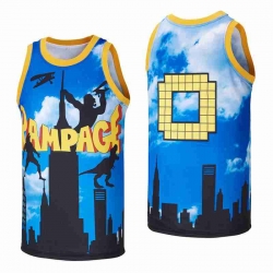 0# RAMPAGE BASKETBALL JERSEY blue RED