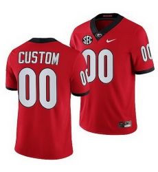 Georgia Bulldogs Custom Red College Football Game Jersey