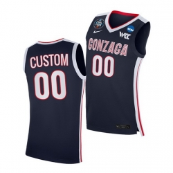 Gonzaga Bulldogs Custom 2021 March Madness Final Four Wcc Navy Jersey