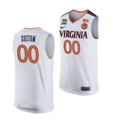 Virginia Cavaliers Custom White Away Men'S Jersey