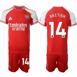 Men Arsenal 2026 Soccer Jerseys Red #14 NKETIAH