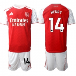 Men Arsenal 2026 Soccer Jerseys Red White #14 Henry