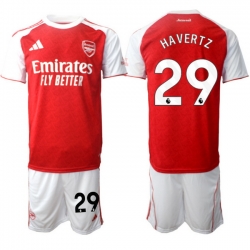 Men Arsenal 2026 Soccer Jerseys Red White #29 HAVERTZ