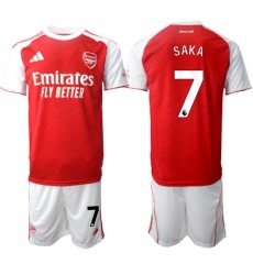 Men Arsenal 2026 Soccer Jerseys Red White #7 SAKA Men Arsenal 2026 Soccer Jerseys Red White #7 SAKA