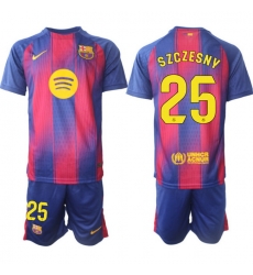 Men FC Barcelona 2026 Soccer Jerseys PinkBlue #25 SZCZESNY Men FC Barcelona 2026 Soccer Jerseys PinkBlue #25 SZCZESNY