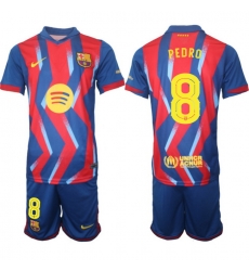 Men FC Barcelona 2026 Soccer Jerseys RedBlue #8 PEDRO Men FC Barcelona 2026 Soccer Jerseys RedBlue #8 PEDRO
