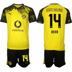 Men Borussia Dortmund 2026 Soccer Jerseys Yellow #14 BEIER